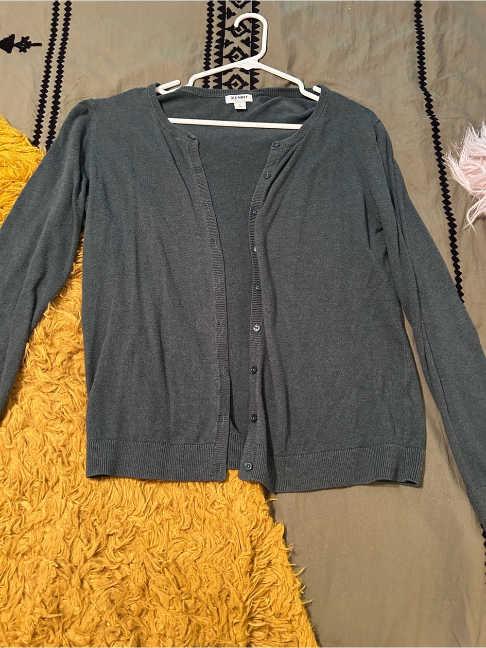 Old Navy Women's Green Button-Up Cardigan